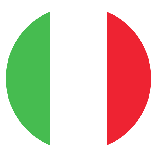 drapeau italien dans un cercle pour la traduction des paroles de ishtar