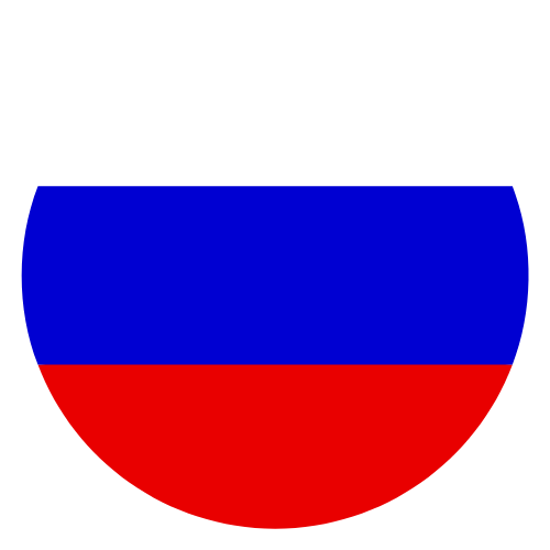 drapeau russe en cercle